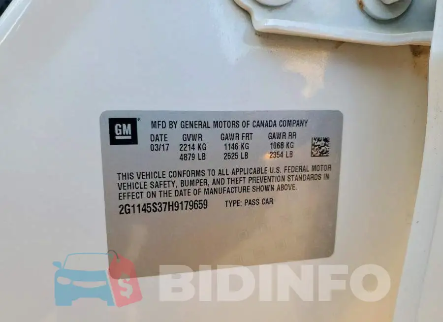 2G1145S37H9179659 Photo# 12