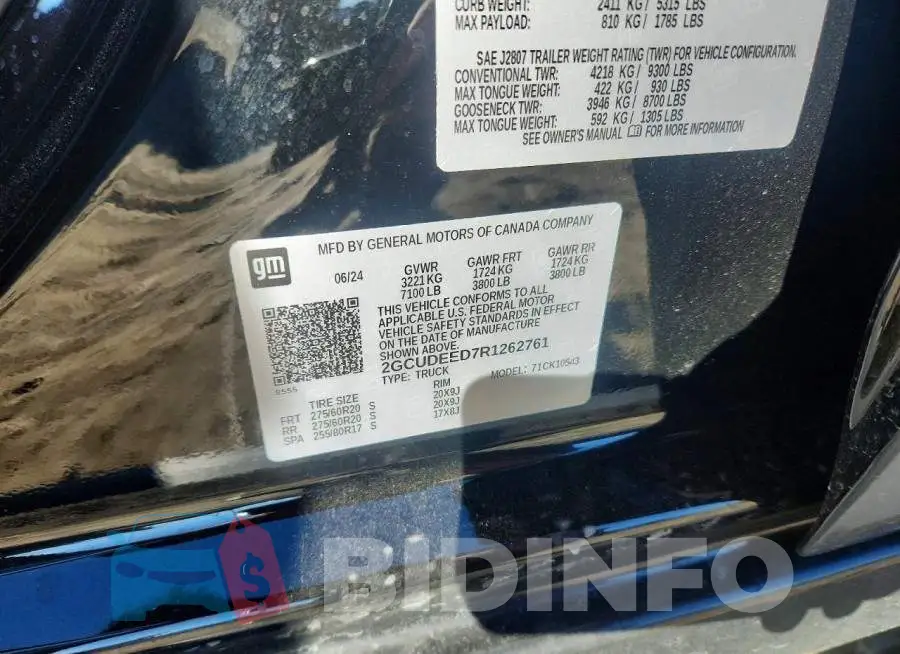 2GCUDEED7R1262761 Photo# 12