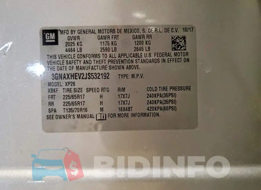 3GNAXHEV2JS532192 Photo# 12