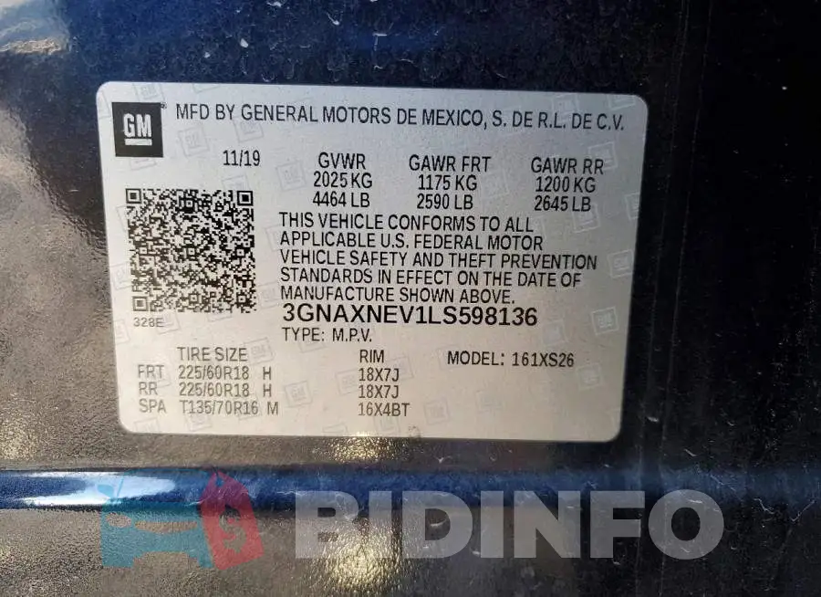 3GNAXNEV1LS598136 Photo# 14
