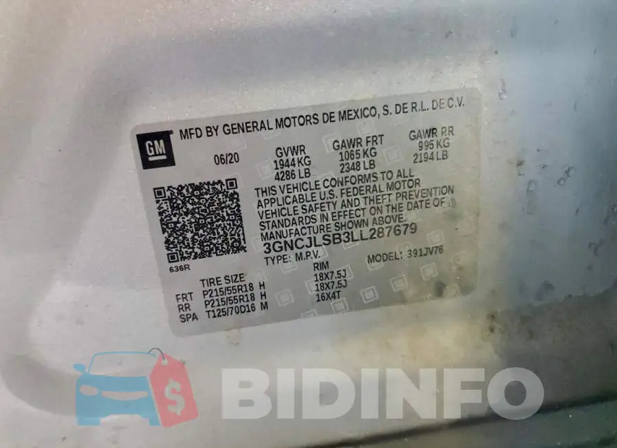3GNCJLSB3LL287679 Photo# 14