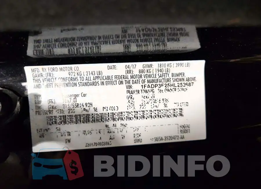 1FADP3F25HL252687 Photo# 13