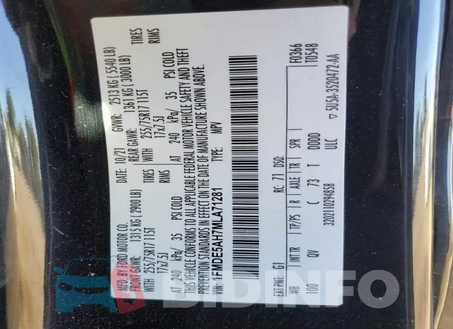 1FMDE5AH7MLA71281 Photo# 12