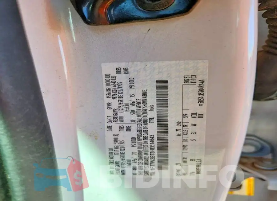 1FT7W2BT8HEE14643 Photo# 13