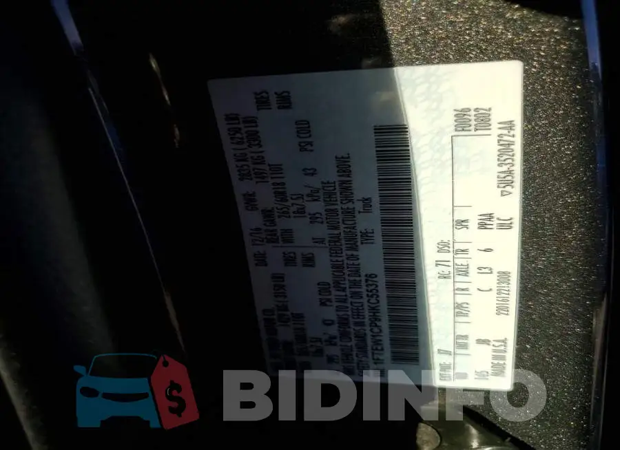 1FTEW1CP9HKC55376 Photo# 12