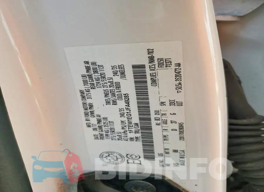 1FTEW1EG1JFA49285 Photo# 12