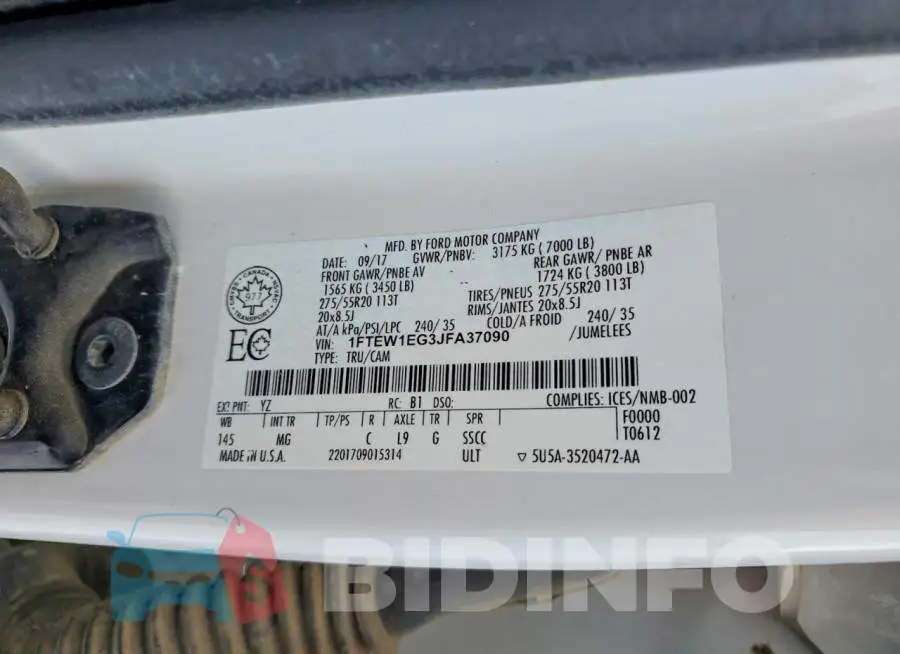 1FTEW1EG3JFA37090 Photo# 12
