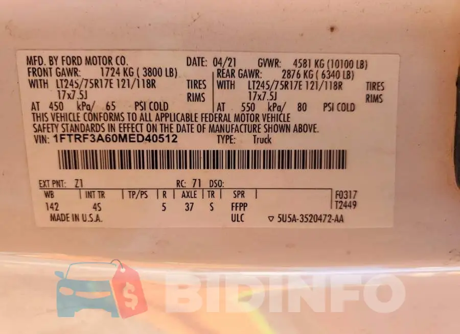 1FTRF3A60MED40512 Photo# 13