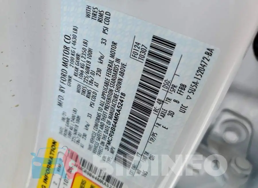 3FMCR9B64MRA52418 Photo# 12