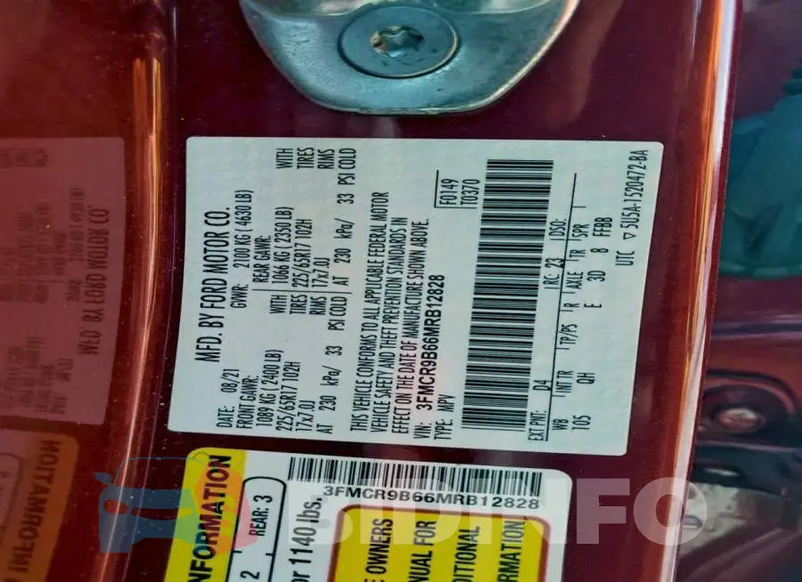3FMCR9B66MRB12828 Photo# 13