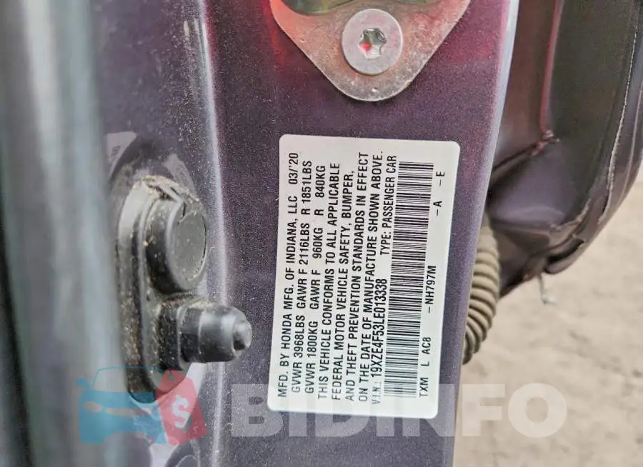 19XZE4F53LE013338 Photo# 12