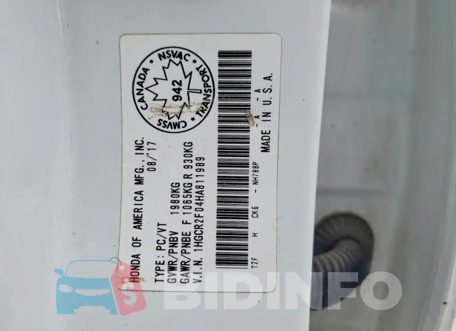 1HGCR2F04HA811989 Photo# 13