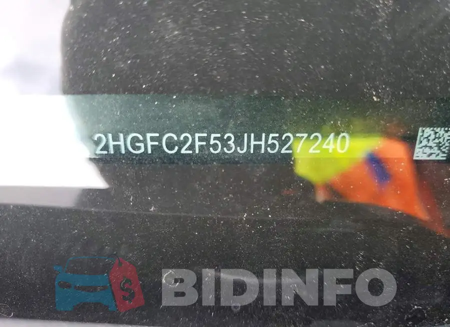 2HGFC2F53JH527240 Photo# 12