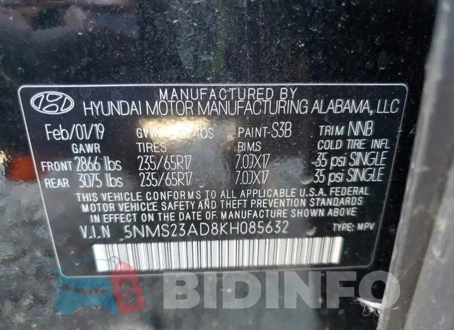 5NMS23AD8KH085632 Photo# 13