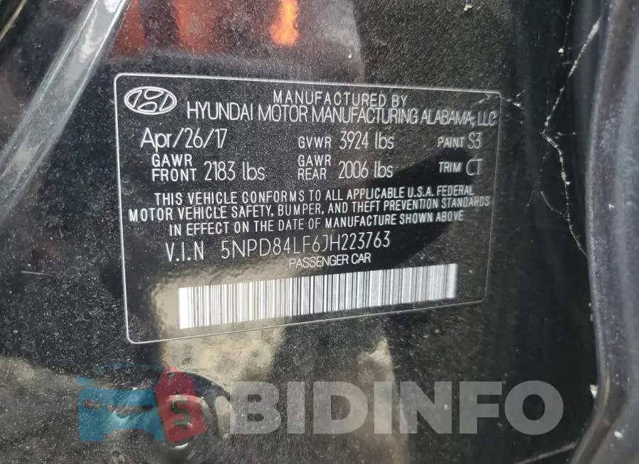 5NPD84LF6JH223763 Photo# 12