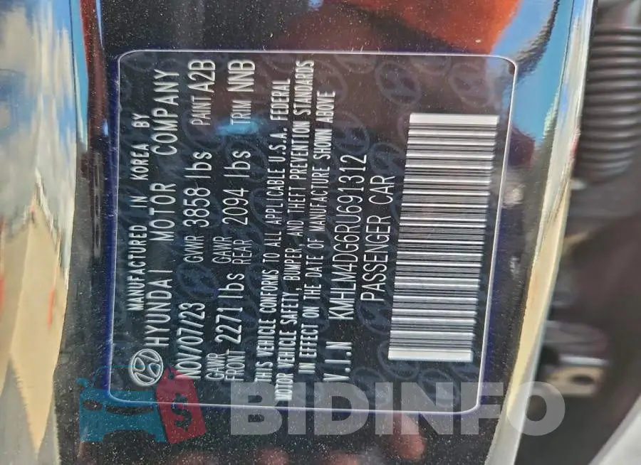 KMHLM4DG6RU691312 Photo# 12