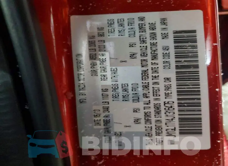 JM1GL1TY4J1316476 Photo# 12
