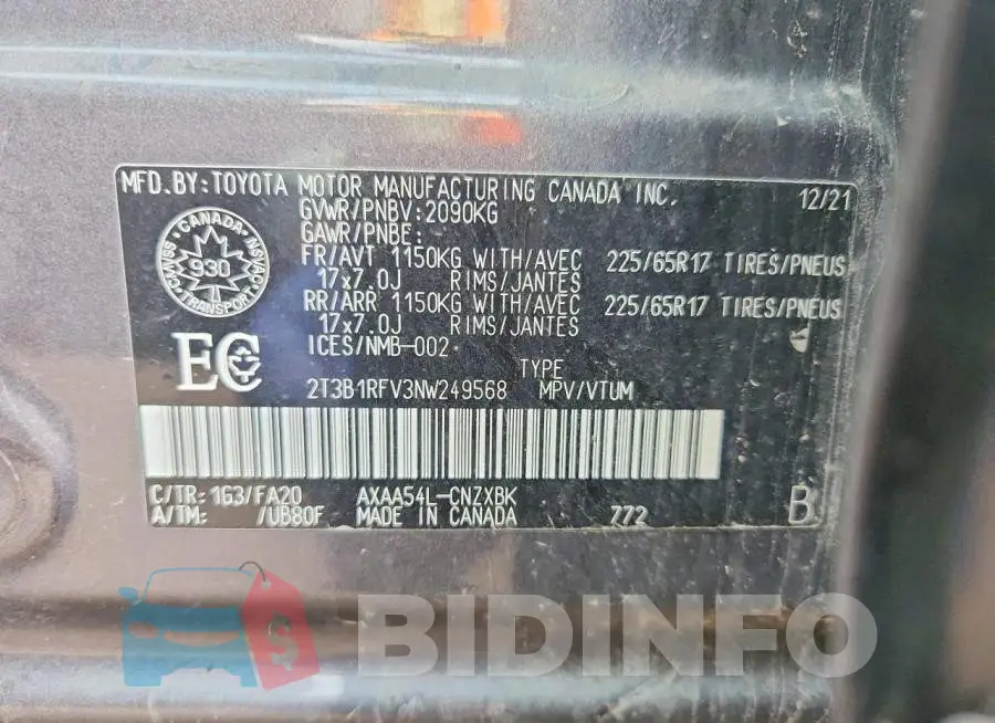 2T3B1RFV3NW249568 Photo# 13