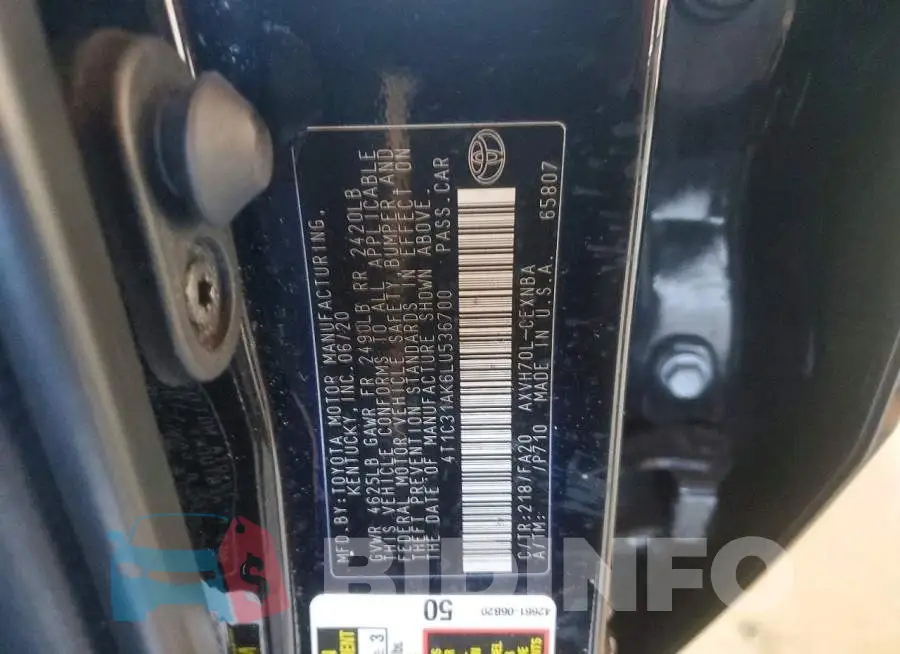 4T1C31AK6LU536700 Photo# 12