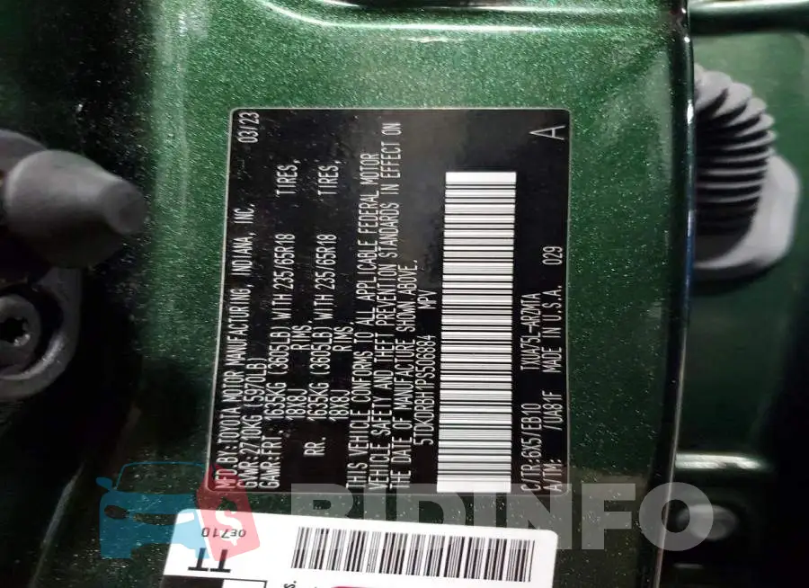 5TDKDRBH1PS506884 Photo# 13