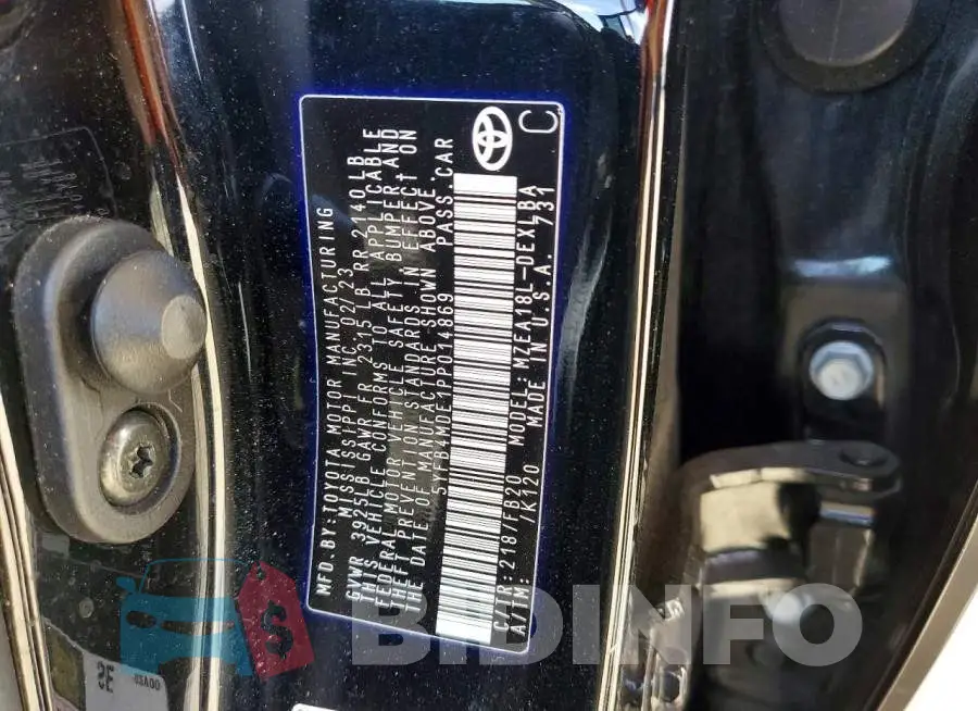 5YFB4MDE1PP014869 Photo# 12