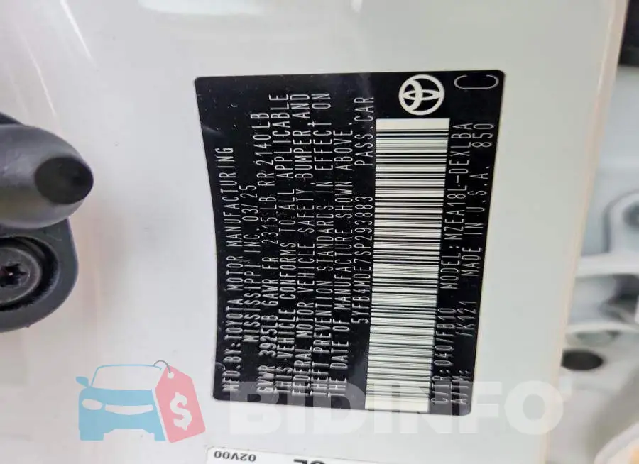 5YFB4MDE7SP293883 Photo# 13