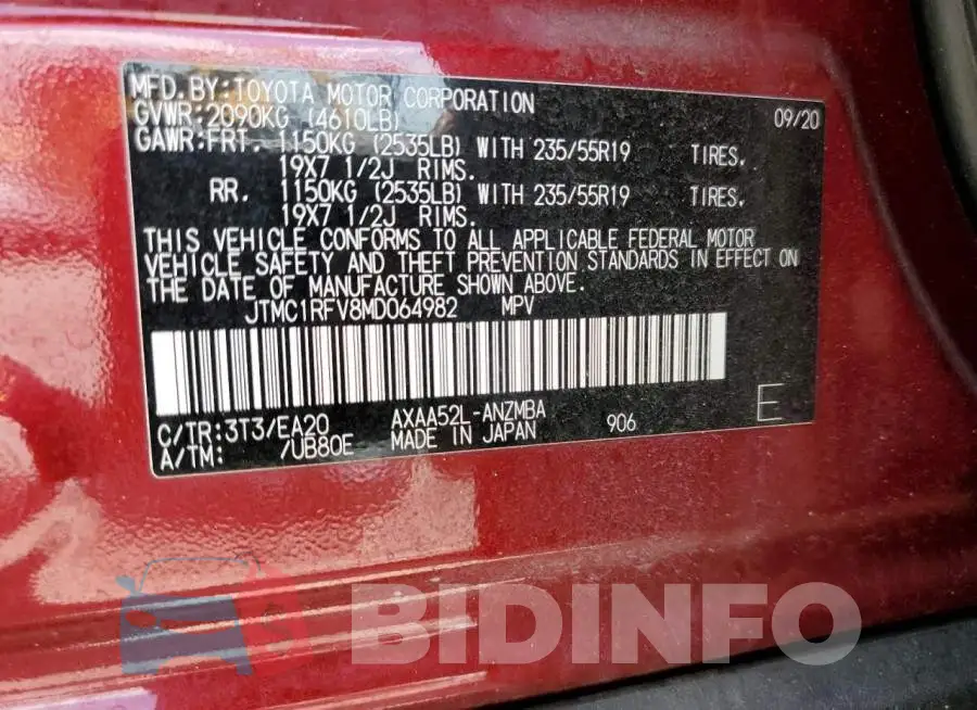 JTMC1RFV8MD064982 Photo# 13