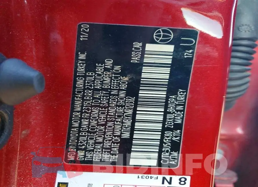 NMTKHMBX7MR120382 Photo# 12