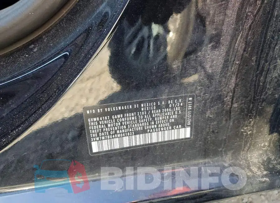 3VW7M7BU4RM041623 Photo# 12
