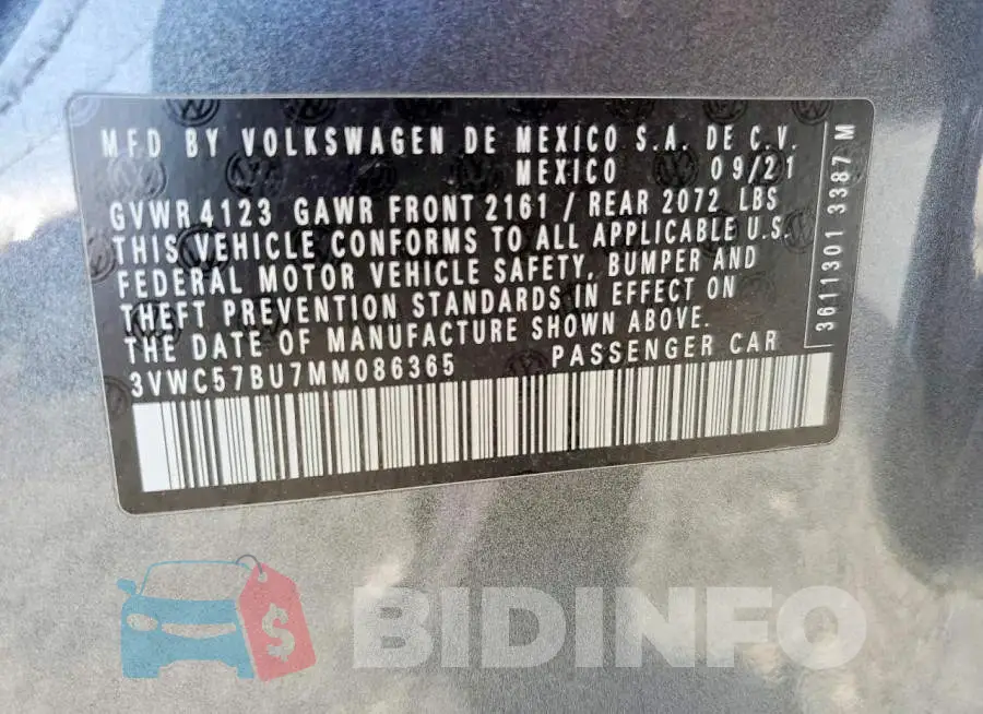 3VWC57BU7MM086365 Photo# 12