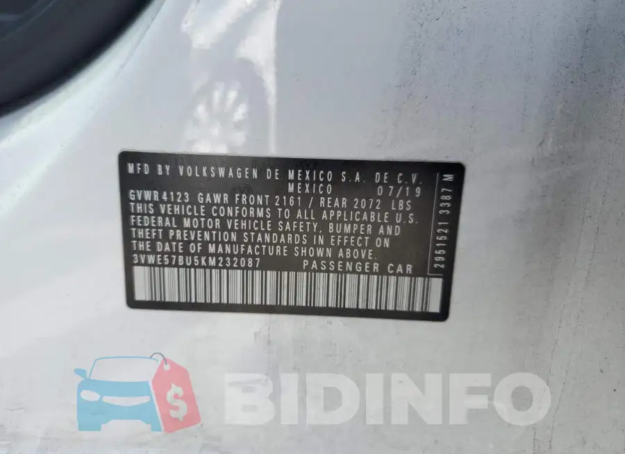3VWE57BU5KM232087 Photo# 12