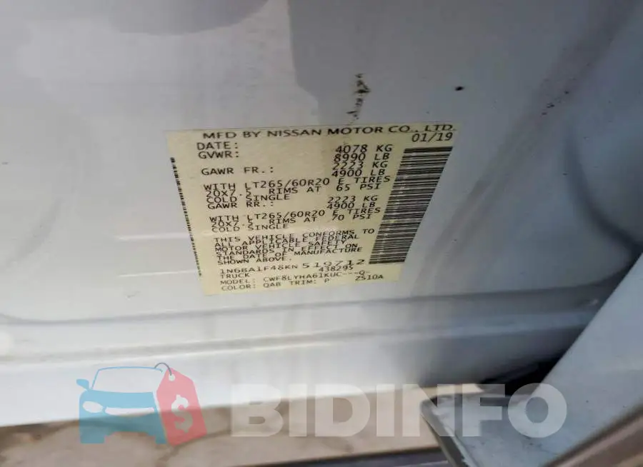 1N6BA1F48KN519712 Photo# 12