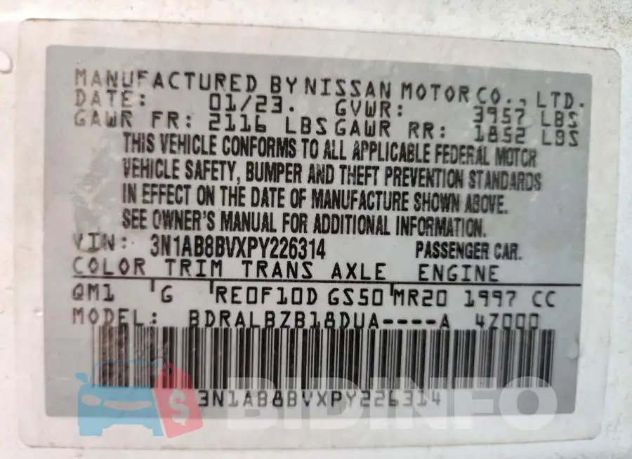 3N1AB8BVXPY226314 Photo# 12
