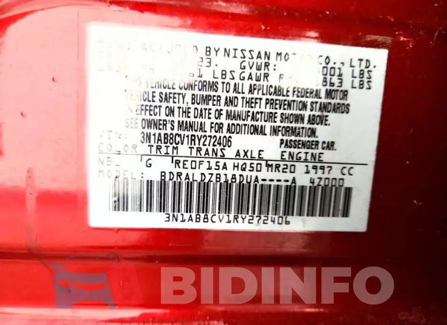 3N1AB8CV1RY272406 Photo# 13