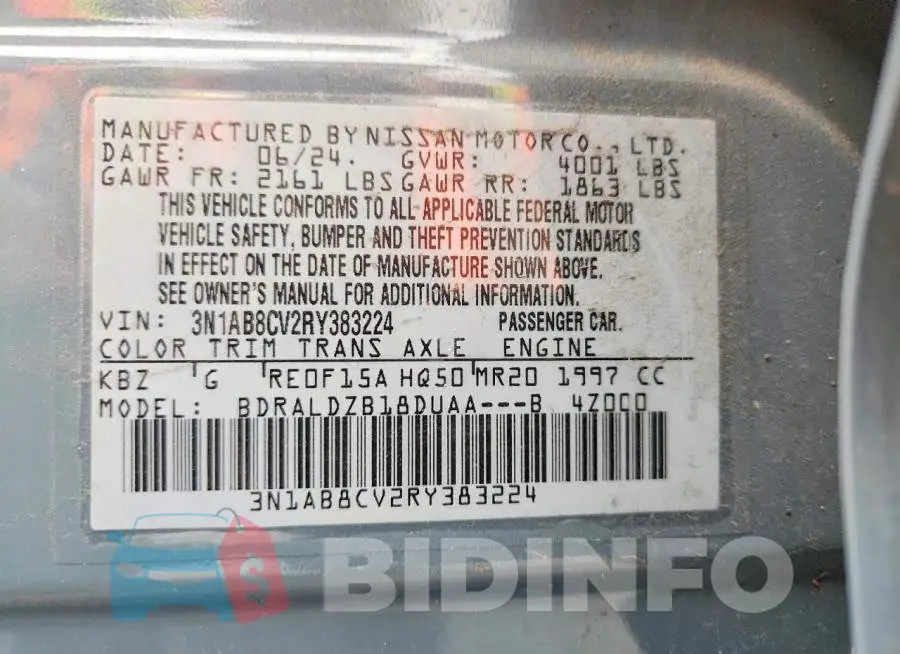3N1AB8CV2RY383224 Photo# 13