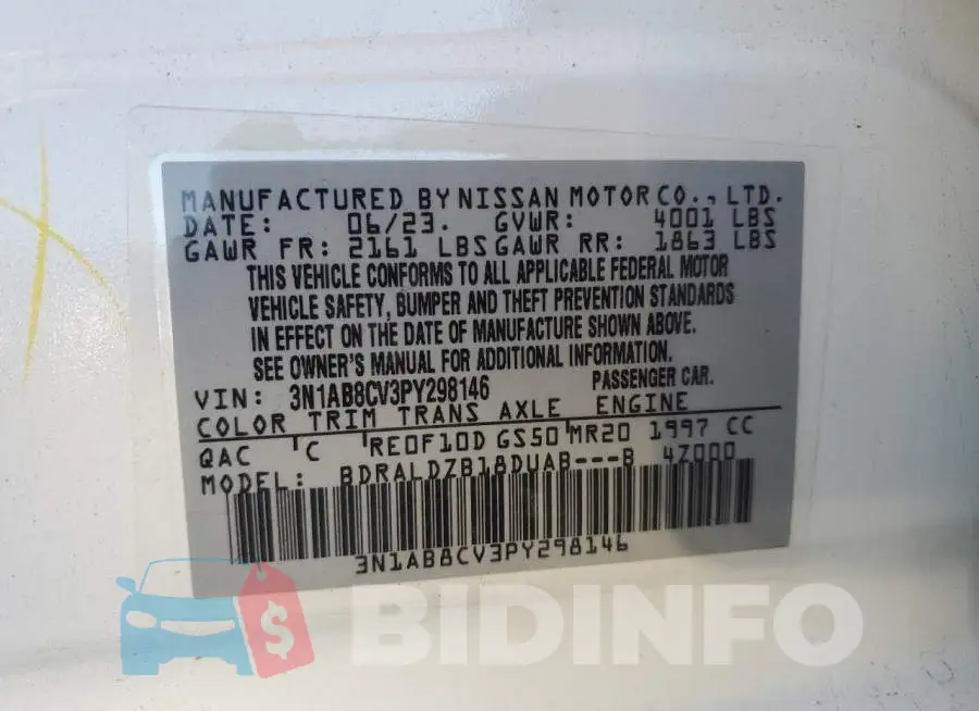 3N1AB8CV3PY298146 Photo# 12