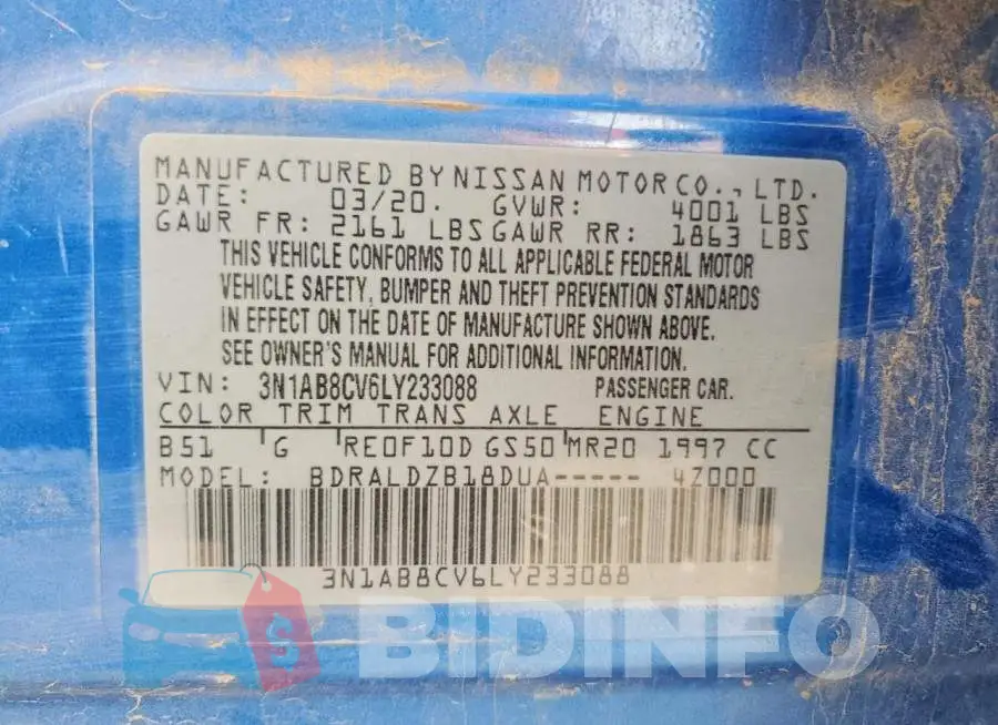 3N1AB8CV6LY233088 Photo# 12