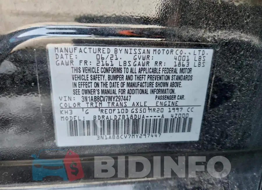 3N1AB8CV7MY297447 Photo# 12