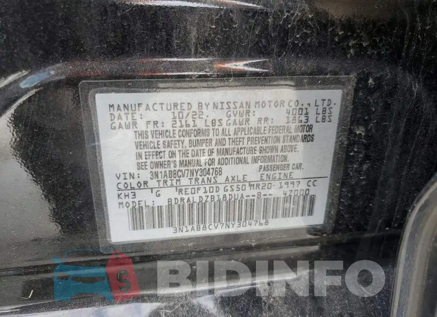 3N1AB8CV7NY304768 Photo# 12
