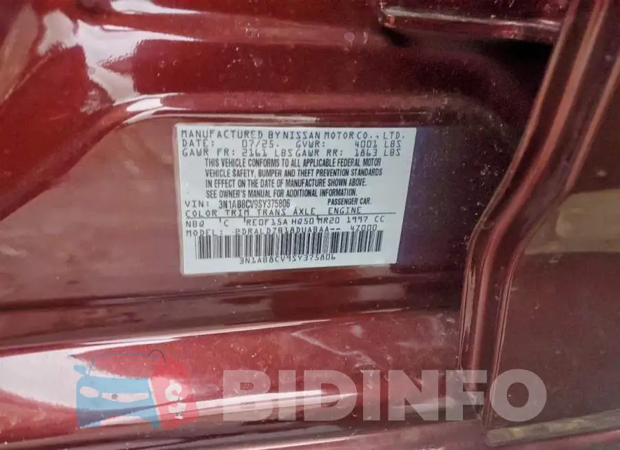3N1AB8CV9SY375806 Photo# 12