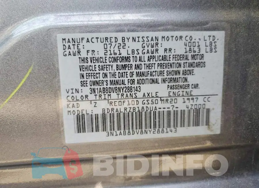 3N1AB8DV8NY288143 Photo# 12
