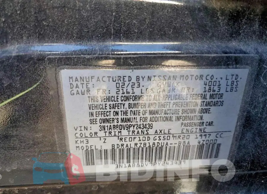 3N1AB8DV9PY243439 Photo# 12