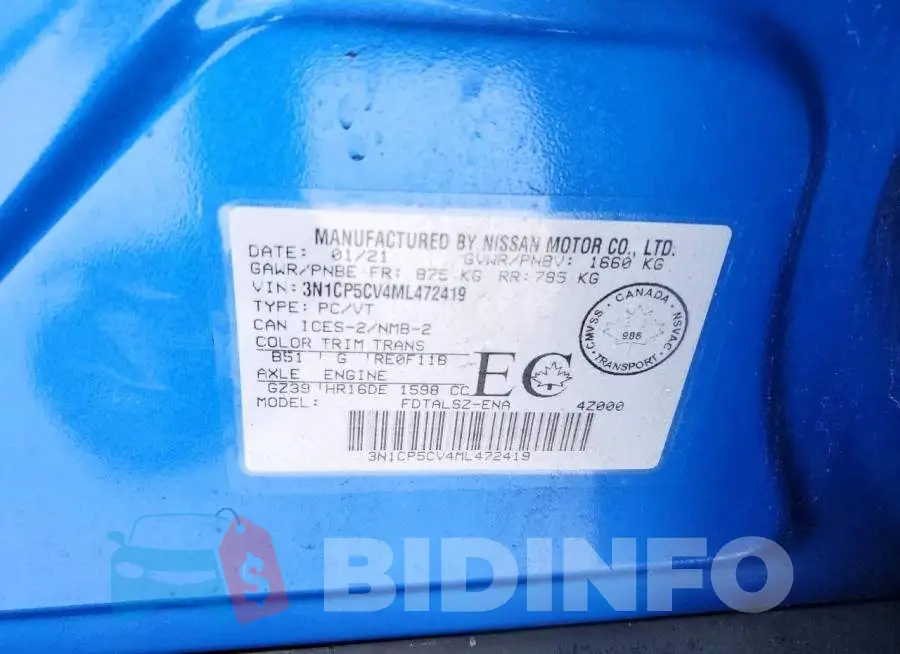 3N1CP5CV4ML472419 Photo# 13