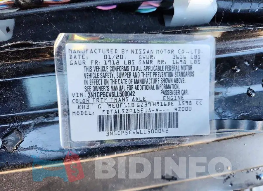 3N1CP5CV6LL500042 Photo# 13