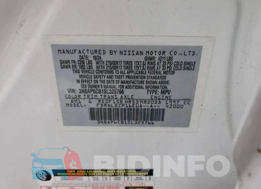 3N8AP6CB1SL325766 Photo# 13