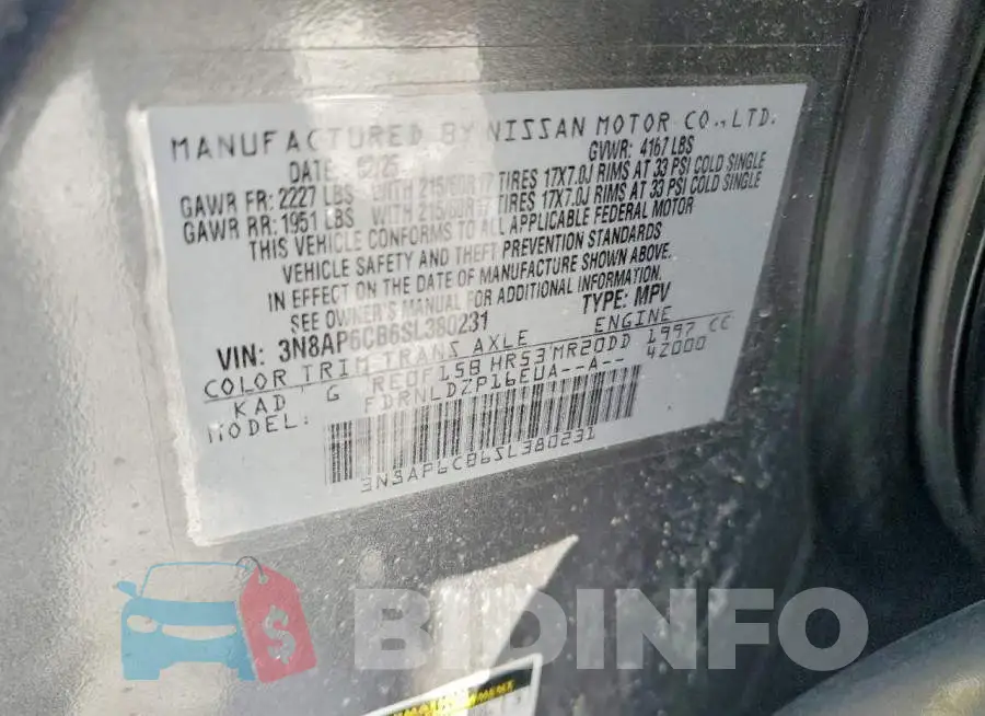 3N8AP6CB6SL380231 Photo# 12