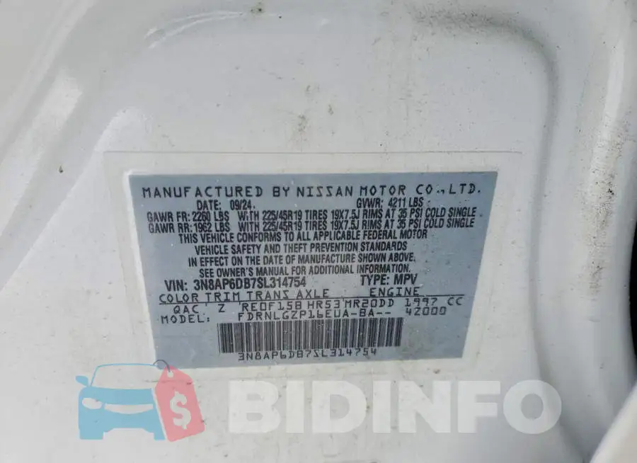 3N8AP6DB7SL314754 Photo# 14
