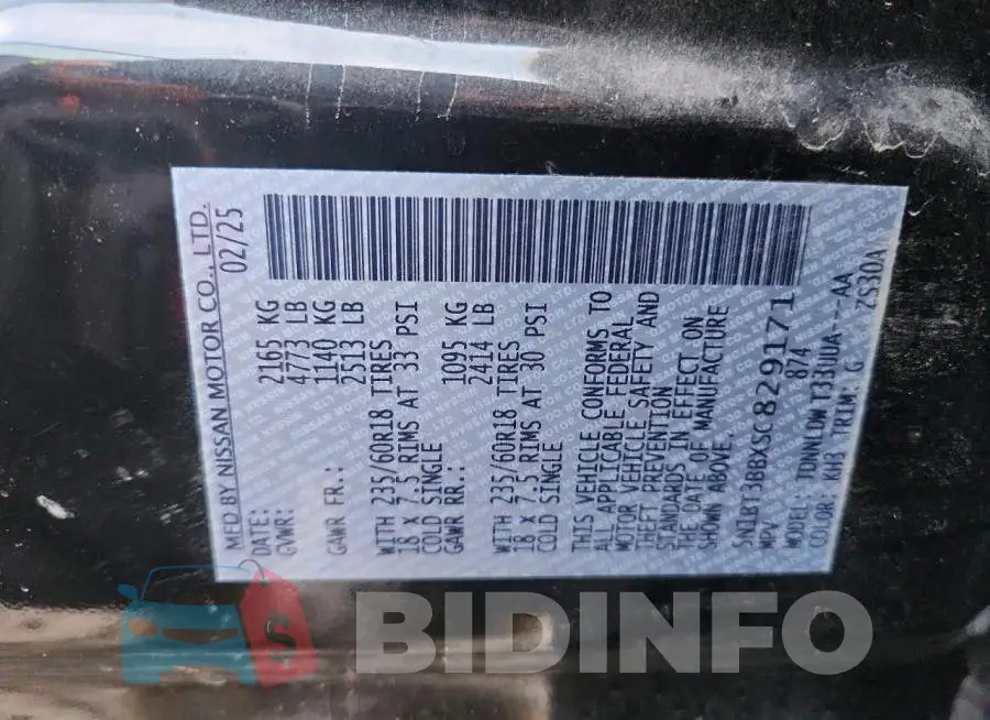 5N1BT3BBXSC829171 Photo# 12