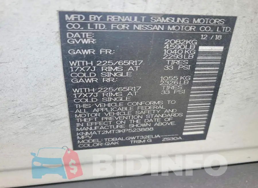 KNMAT2MT3KP523888 Photo# 13