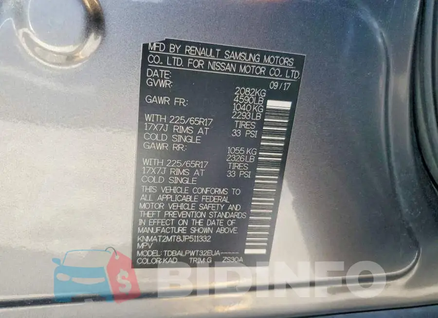 KNMAT2MT8JP511332 Photo# 14